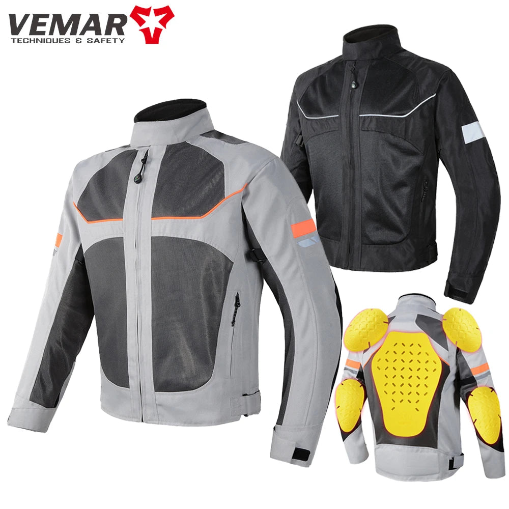 Vemar AirFlow Men’s Motorcycle Jacket – High-Ventilation Summer Riding Gear