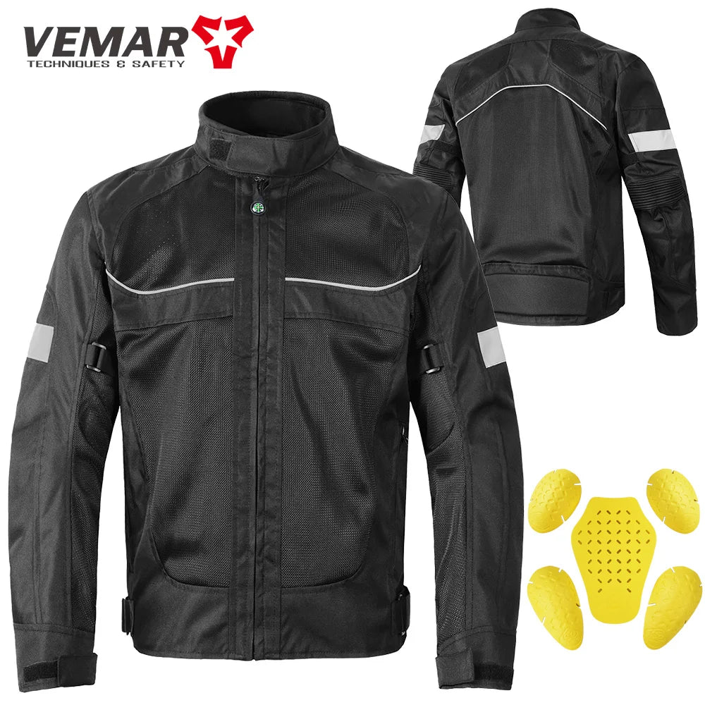 Vemar AirFlow Men’s Motorcycle Jacket – High-Ventilation Summer Riding Gear