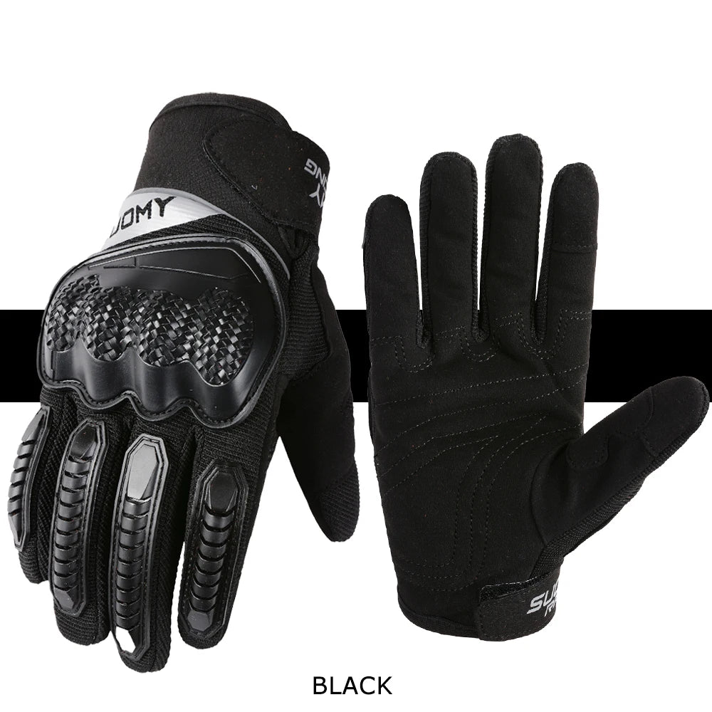 SUOMY Motorcycle Touch Screen Gloves – Wear-Resistant, Anti-Slip & Comfortable for Daily Riding