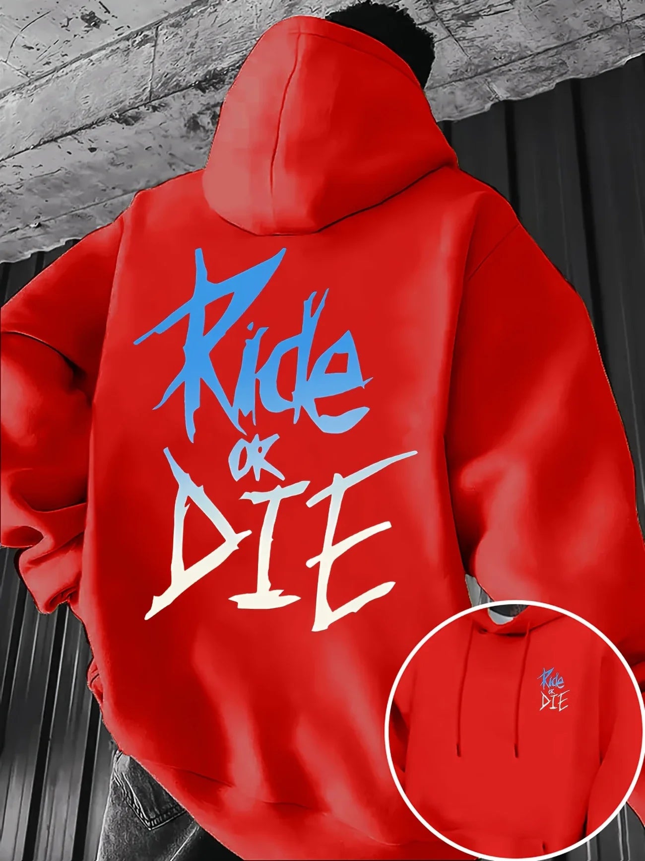 RIDE OR DIE Graffiti Sweatshirt – Urban Streetwear Pullover for Motorcycle and Lifestyle Fans