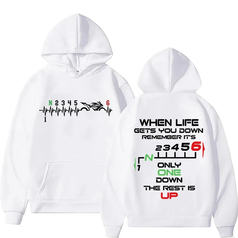Biker 1N23456 Hoodie – Motorcycle Lifestyle Sweatshirt for True Riders