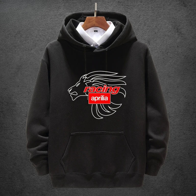 Aprilia Italy Motorcycle Hoodie – Unisex Heavy Locomotive Style Pullover for Autumn and Winter