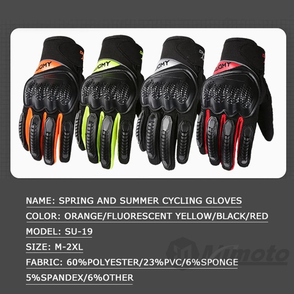 SUOMY Motorcycle Touch Screen Gloves – Wear-Resistant, Anti-Slip & Comfortable for Daily Riding