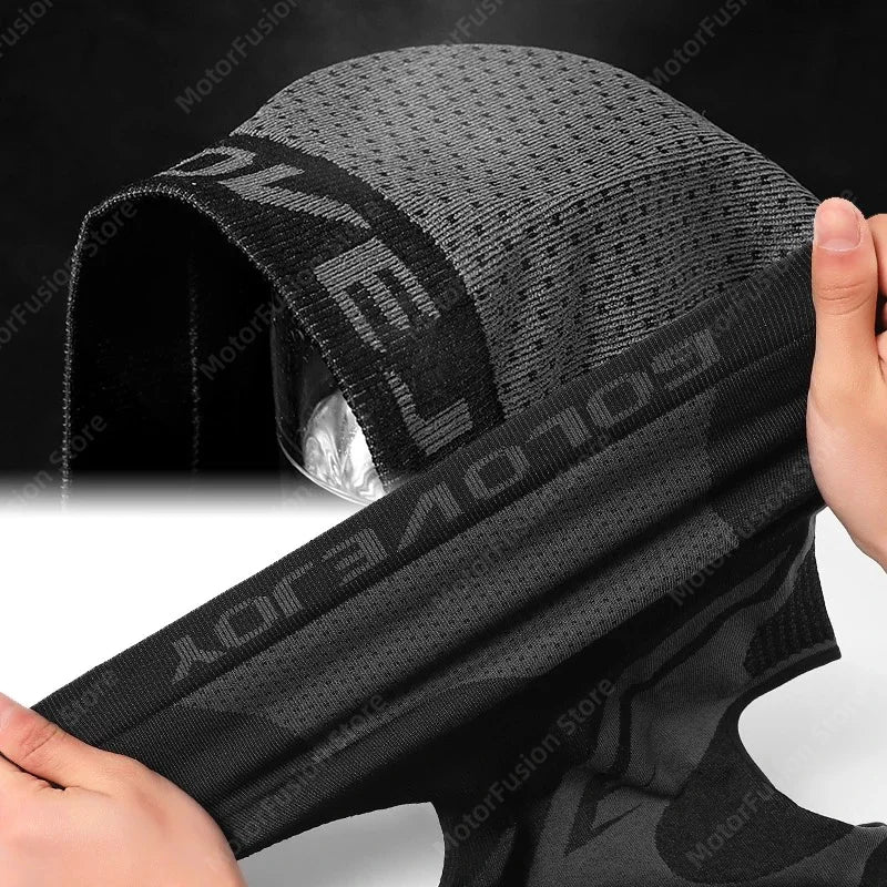 Balaclava de motociclismo com proteção completa para o pescoço, respirável, ideal para o outono/inverno.