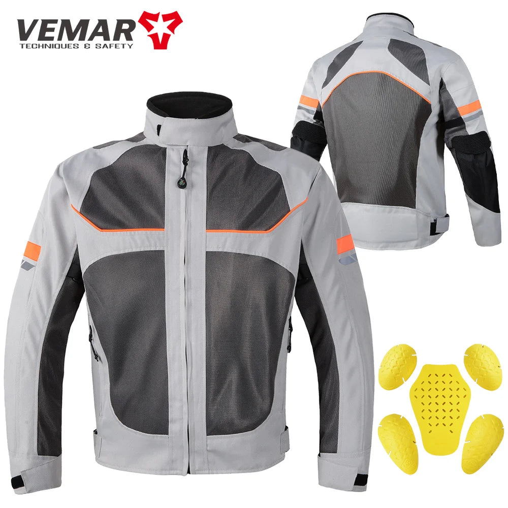 Vemar AirFlow Men’s Motorcycle Jacket – High-Ventilation Summer Riding Gear