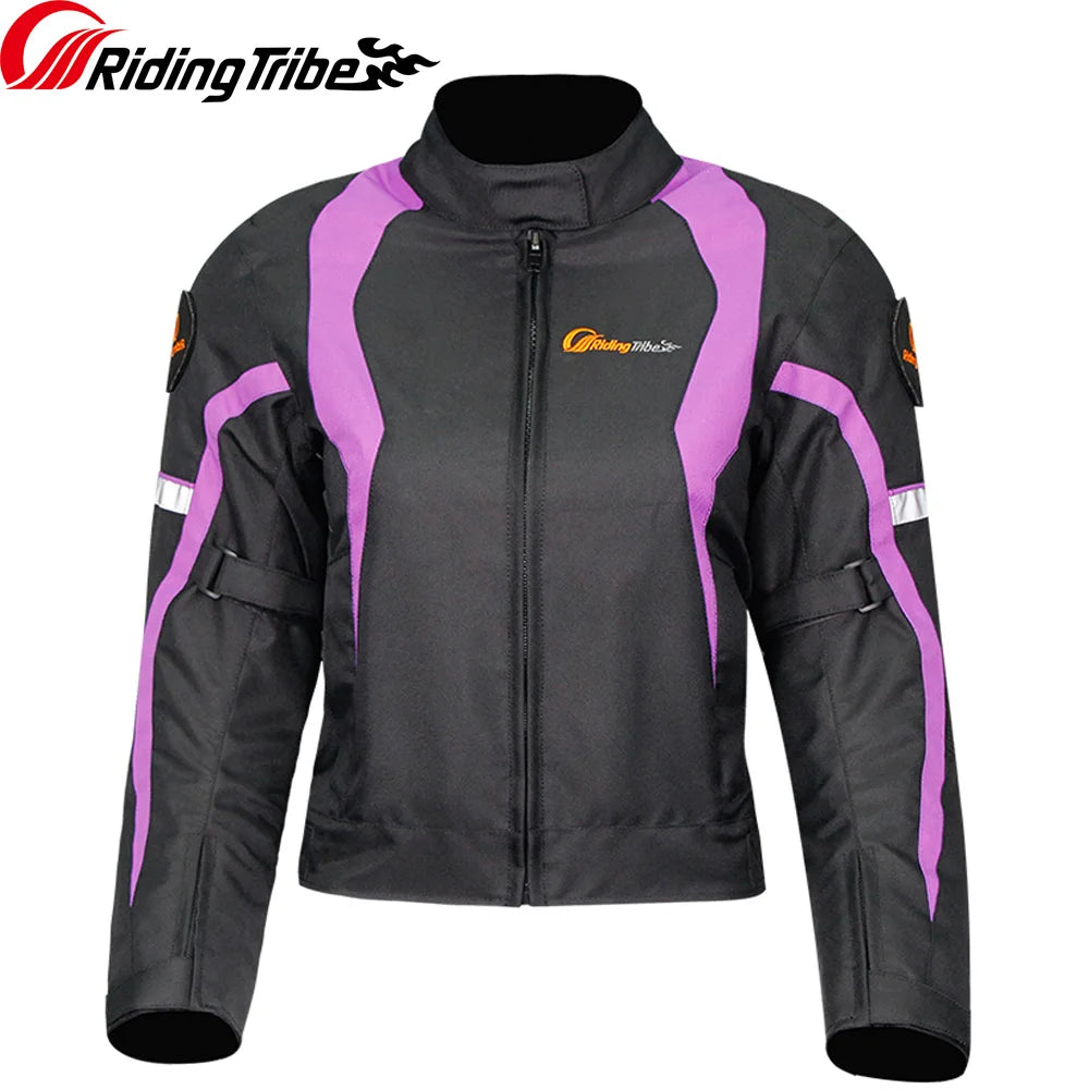 JK-64 Women’s Winter Motorcycle Jacket – Thermal Riding Coat with Removable Warm Liner