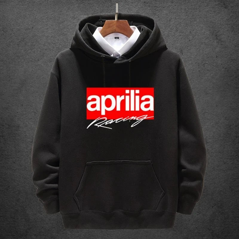 Aprilia Italy Motorcycle Hoodie – Unisex Heavy Locomotive Style Pullover for Autumn and Winter