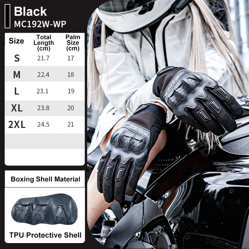 SCOYCO Winter Motorcycle Gloves – Waterproof, Touch Screen & Reinforced Protection (Men’s & Women’s Sizes)