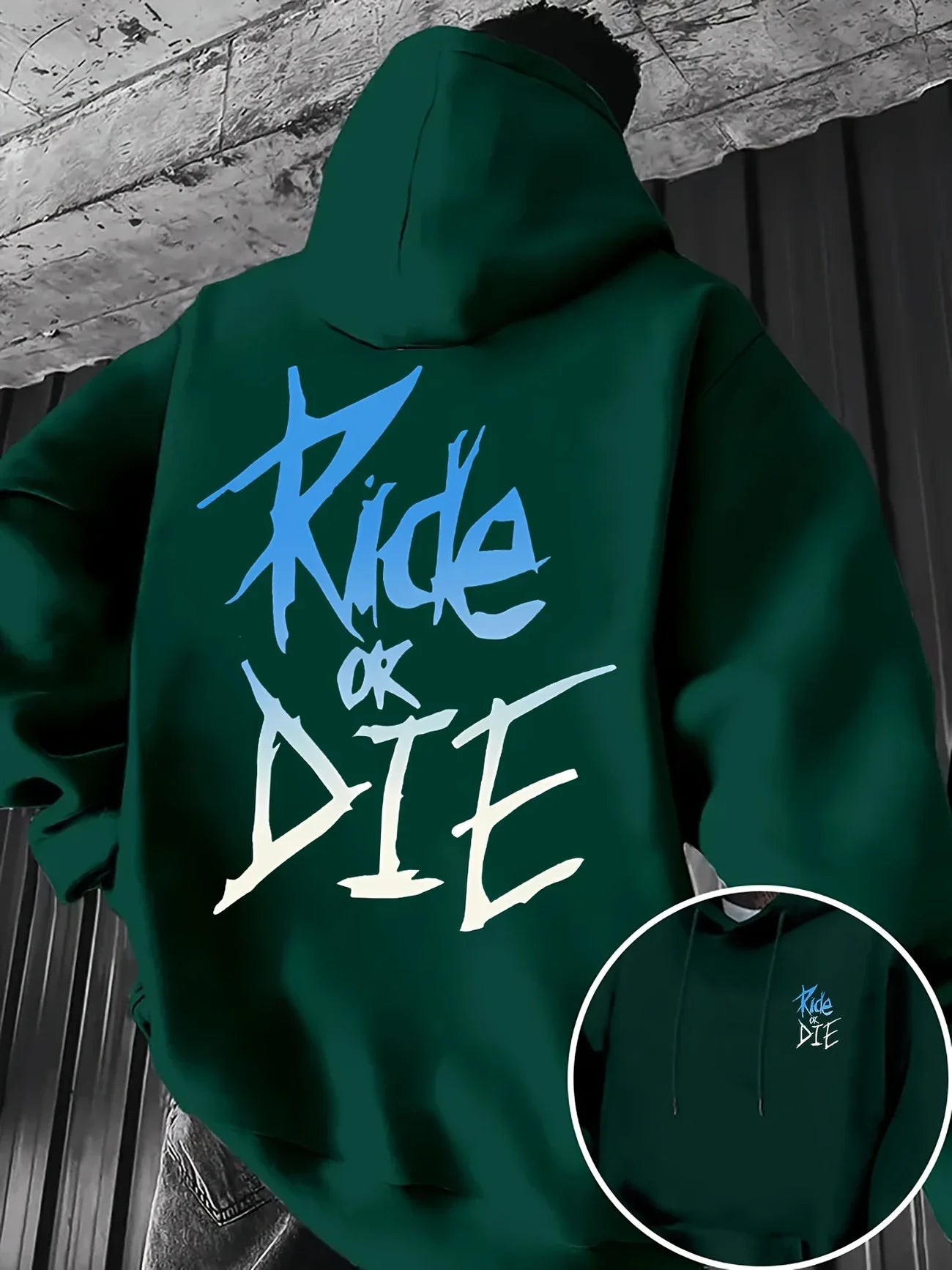 RIDE OR DIE Graffiti Sweatshirt – Urban Streetwear Pullover for Motorcycle and Lifestyle Fans
