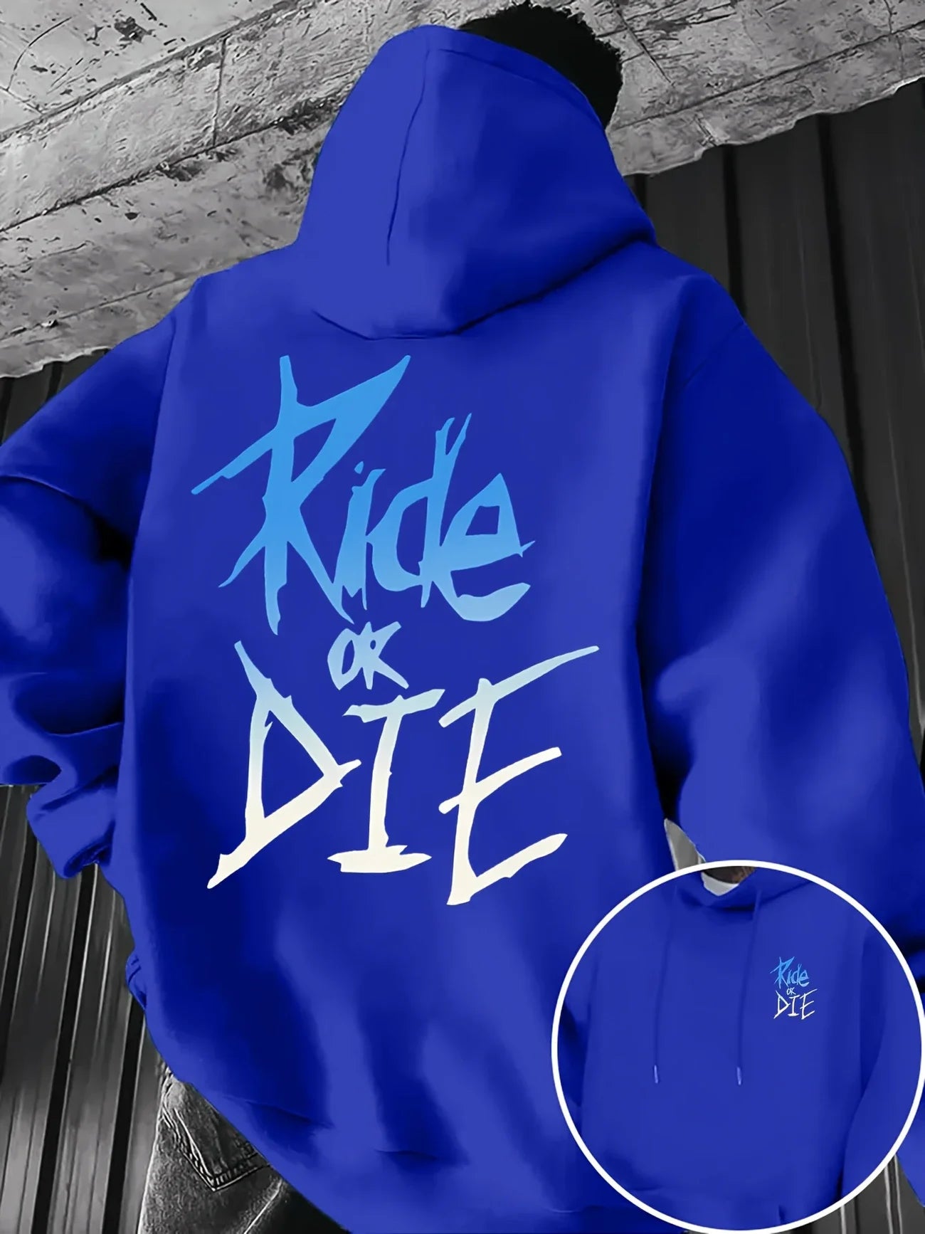 RIDE OR DIE Graffiti Sweatshirt – Urban Streetwear Pullover for Motorcycle and Lifestyle Fans