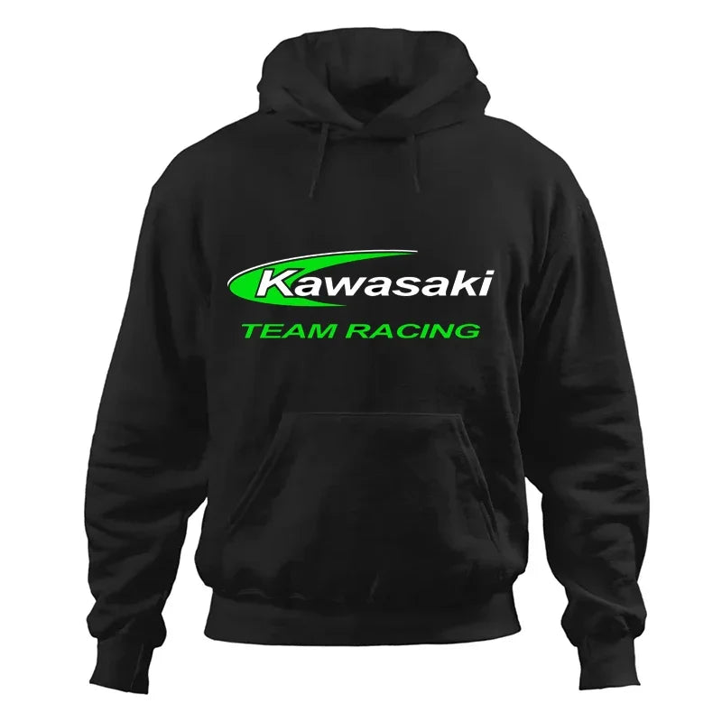 Kawasaki Racing Hoodie – Unisex Comfortable Sweatshirt for Spring and Autumn
