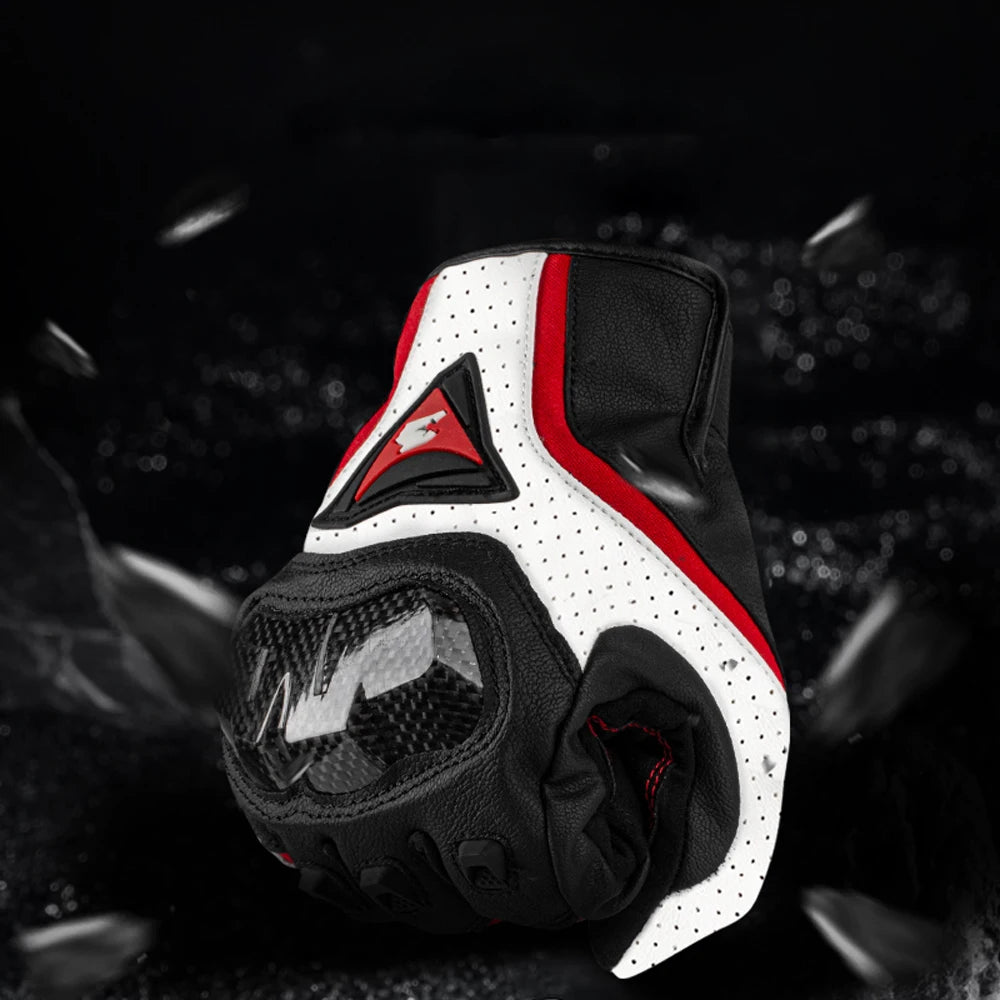Summer Motorcycle Gloves with Carbon Protection – Breathable, Anti-Slip & All-Season Ready