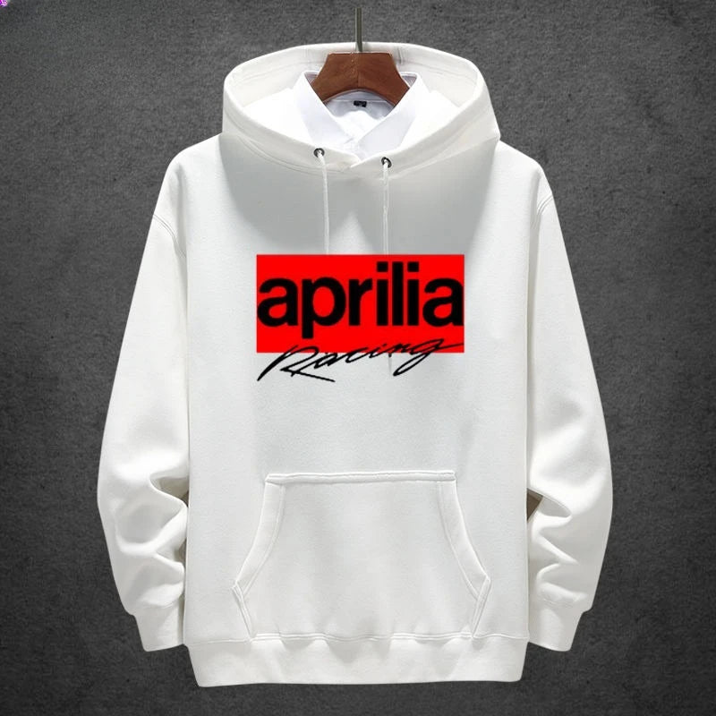 Aprilia Italy Motorcycle Hoodie – Unisex Heavy Locomotive Style Pullover for Autumn and Winter