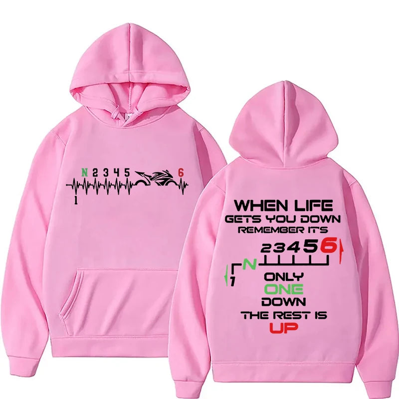 Biker 1N23456 Hoodie – Motorcycle Lifestyle Sweatshirt for True Riders