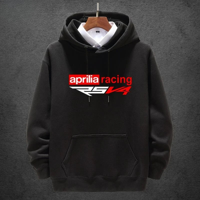Aprilia Italy Motorcycle Hoodie – Unisex Heavy Locomotive Style Pullover for Autumn and Winter