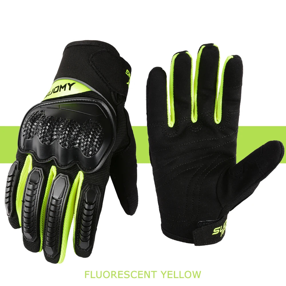 SUOMY Motorcycle Touch Screen Gloves – Wear-Resistant, Anti-Slip & Comfortable for Daily Riding