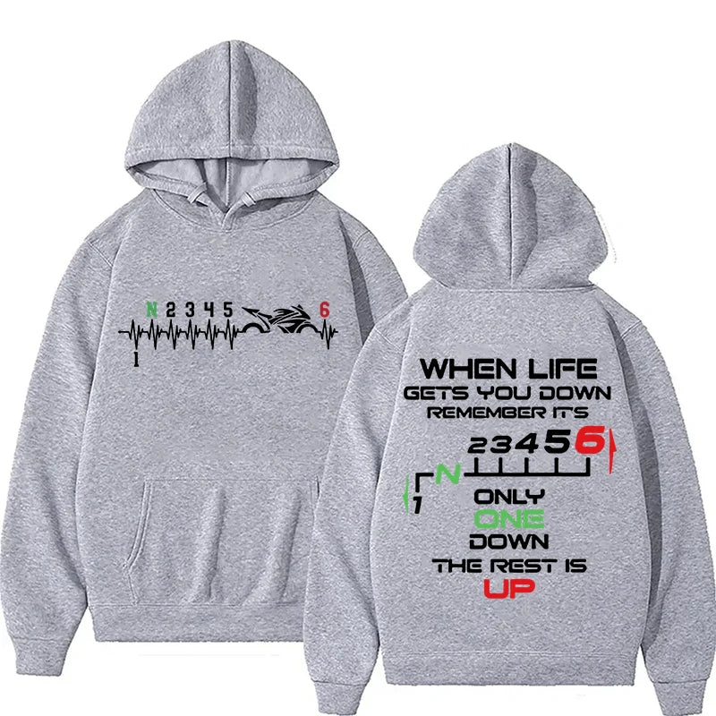 Biker 1N23456 Hoodie – Motorcycle Lifestyle Sweatshirt for True Riders