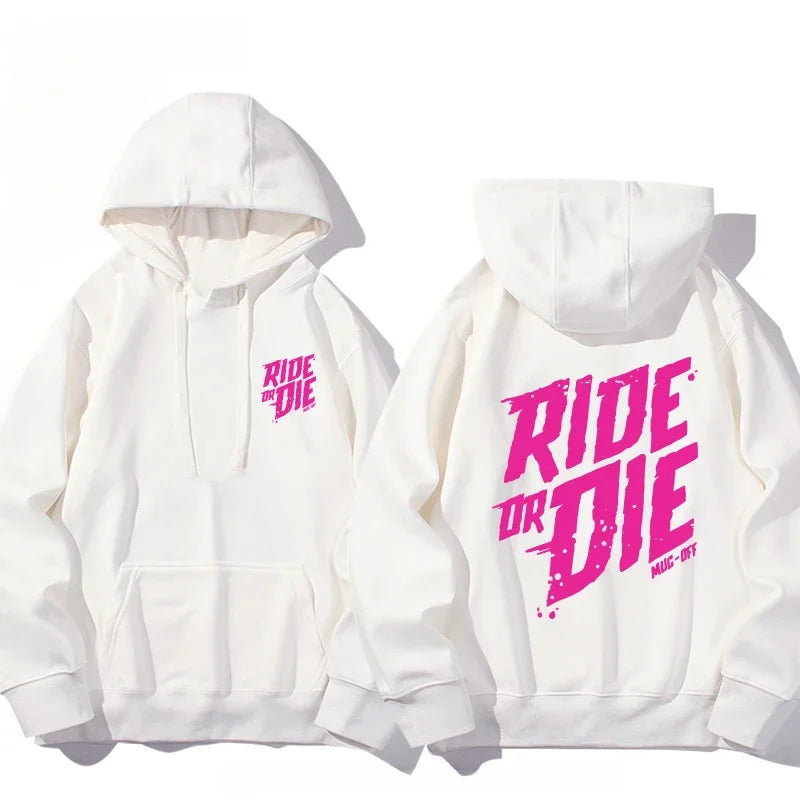 Unisex Muc-Off Ride or Die Sweatshirt – Cotton Motorcycle Hoodie