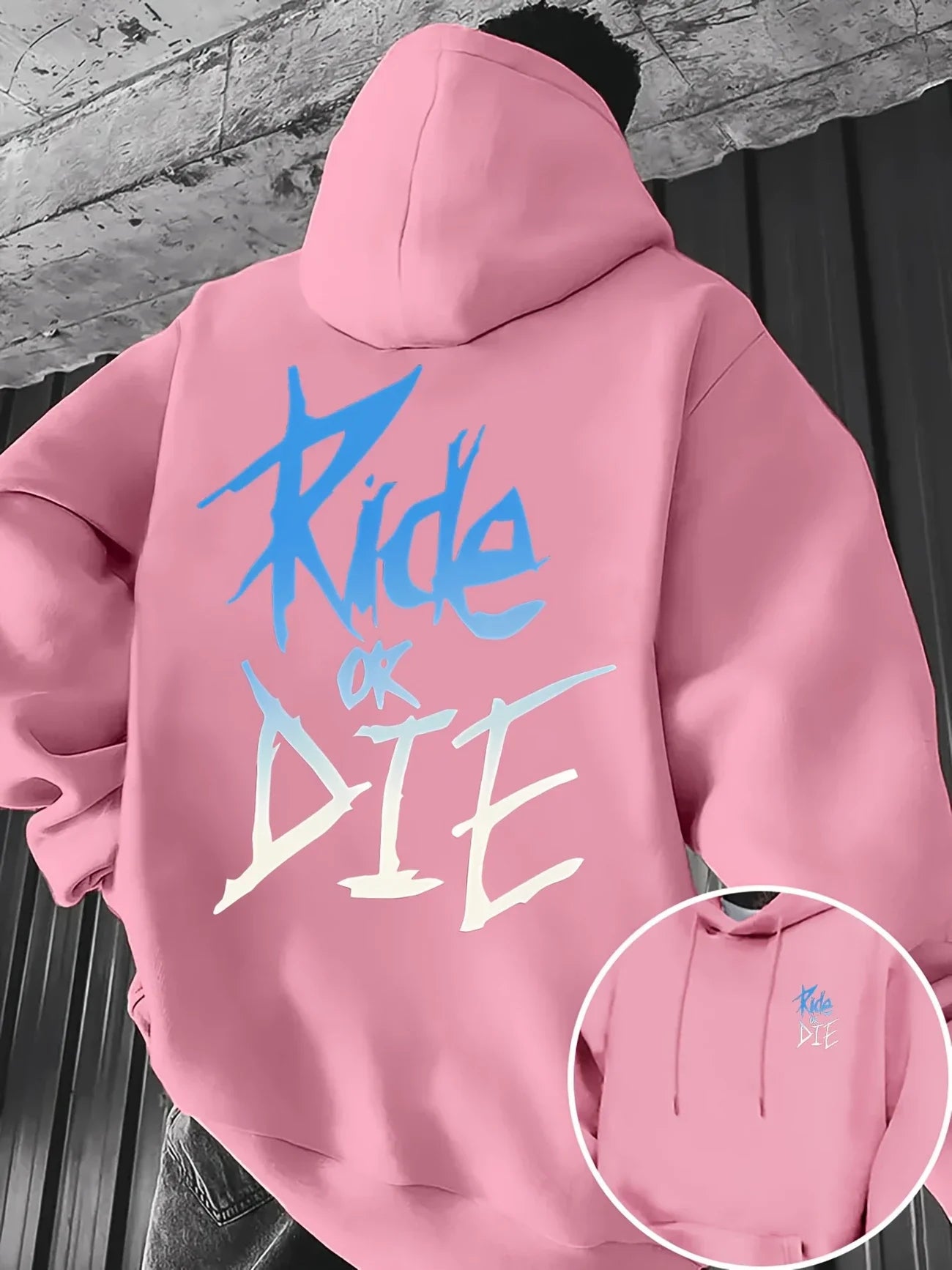 RIDE OR DIE Graffiti Sweatshirt – Urban Streetwear Pullover for Motorcycle and Lifestyle Fans