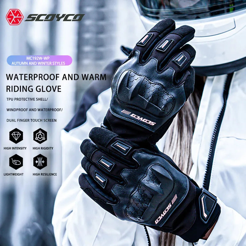 SCOYCO Winter Motorcycle Gloves – Waterproof, Touch Screen & Reinforced Protection (Men’s & Women’s Sizes)