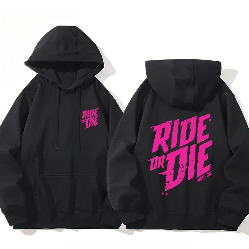 Unisex Muc-Off Ride or Die Sweatshirt – Cotton Motorcycle Hoodie