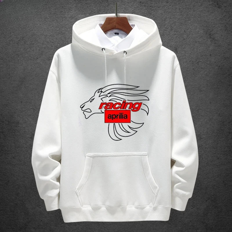 Aprilia Italy Motorcycle Hoodie – Unisex Heavy Locomotive Style Pullover for Autumn and Winter