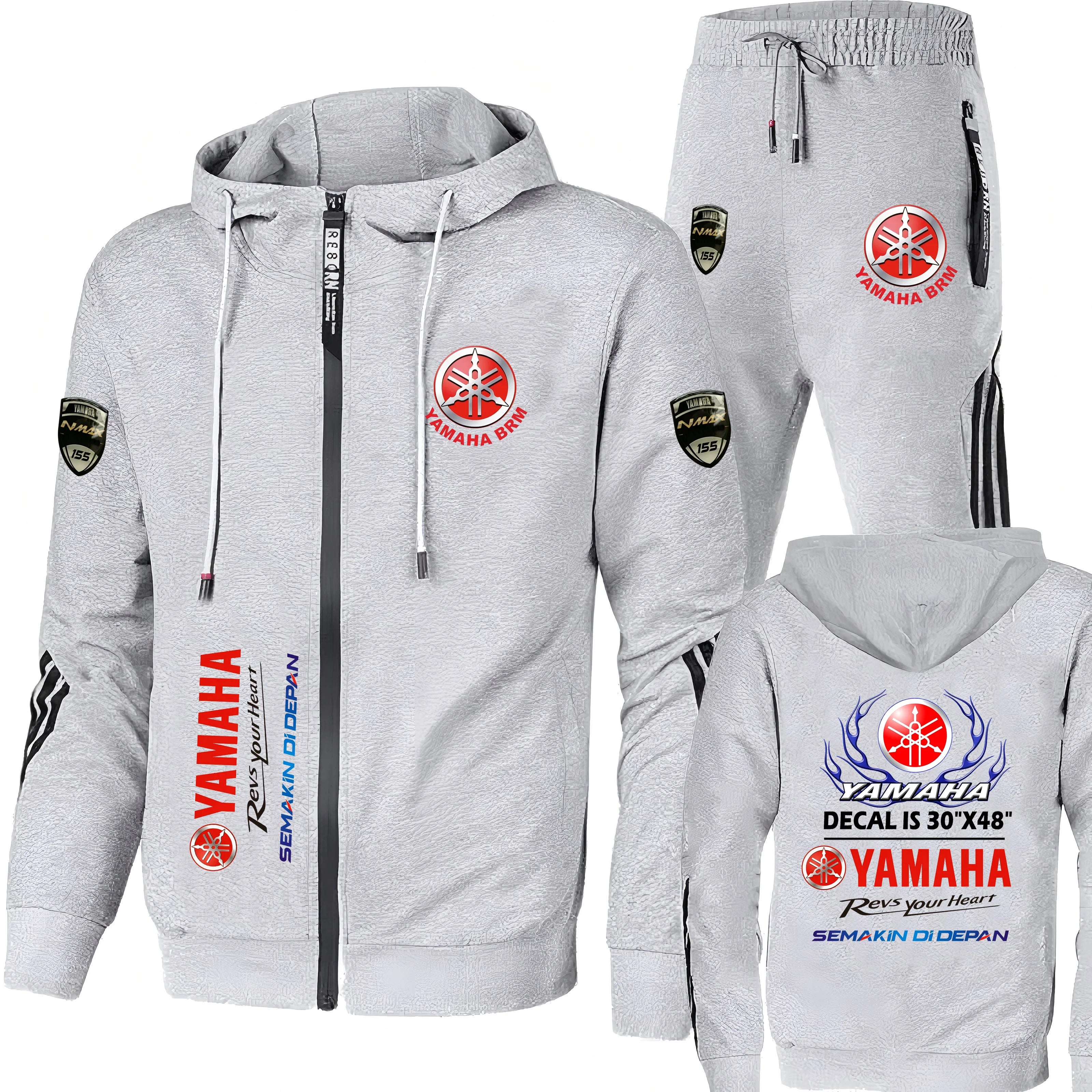 Men’s Yamaha Racing Hoodie – Autumn Motorcycle Casual Pullover