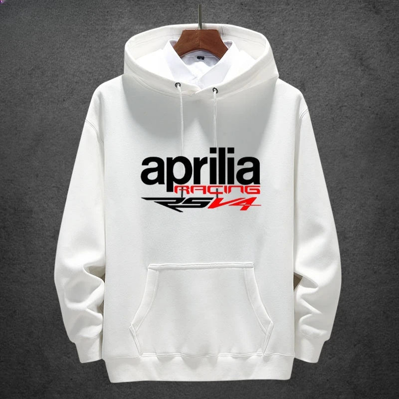 Aprilia Italy Motorcycle Hoodie – Unisex Heavy Locomotive Style Pullover for Autumn and Winter