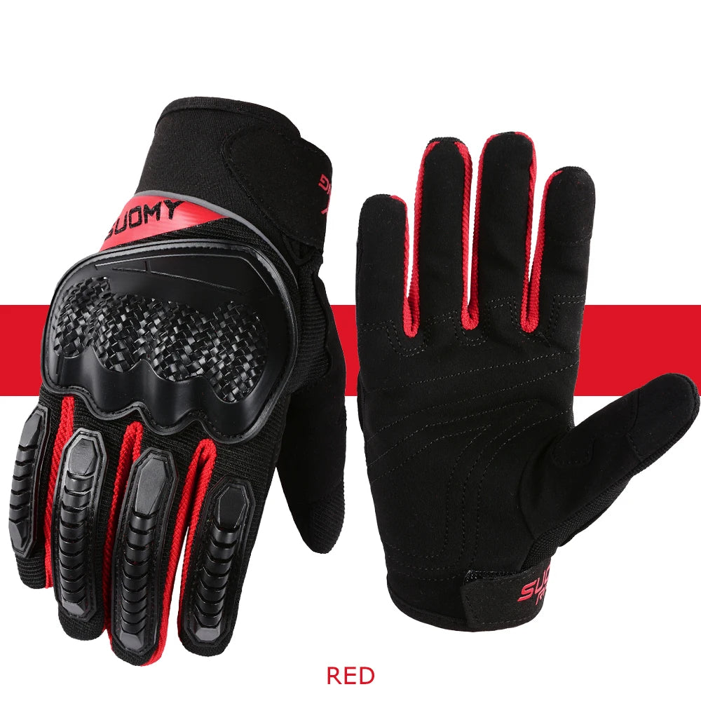 SUOMY Motorcycle Touch Screen Gloves – Wear-Resistant, Anti-Slip & Comfortable for Daily Riding