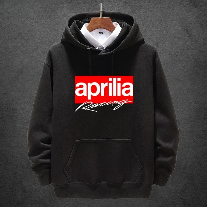 Aprilia Italy Motorcycle Hoodie – Unisex Heavy Locomotive Style Pullover for Autumn and Winter
