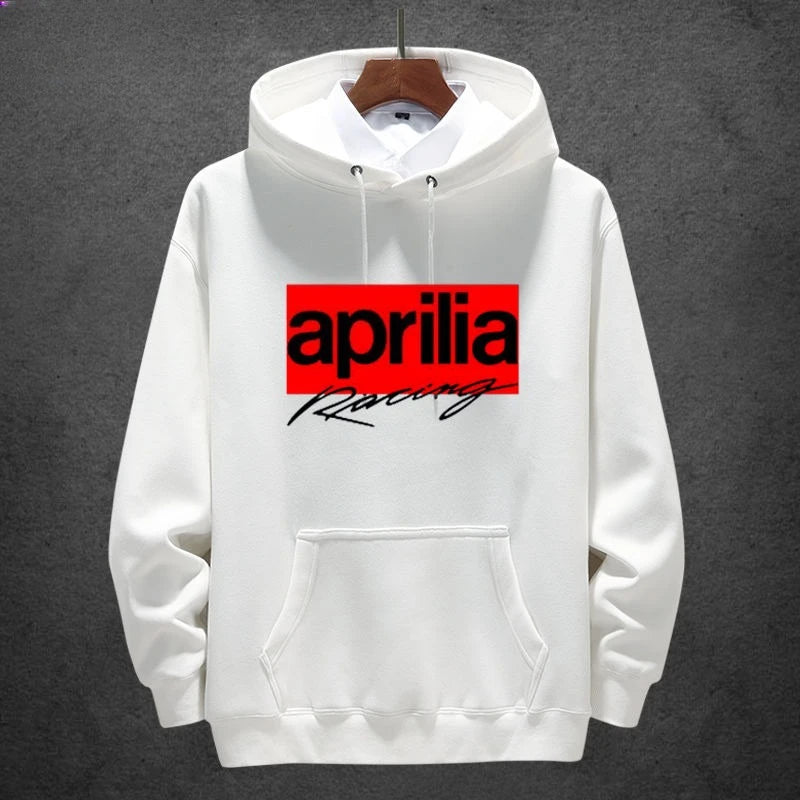 Aprilia Italy Motorcycle Hoodie – Unisex Heavy Locomotive Style Pullover for Autumn and Winter