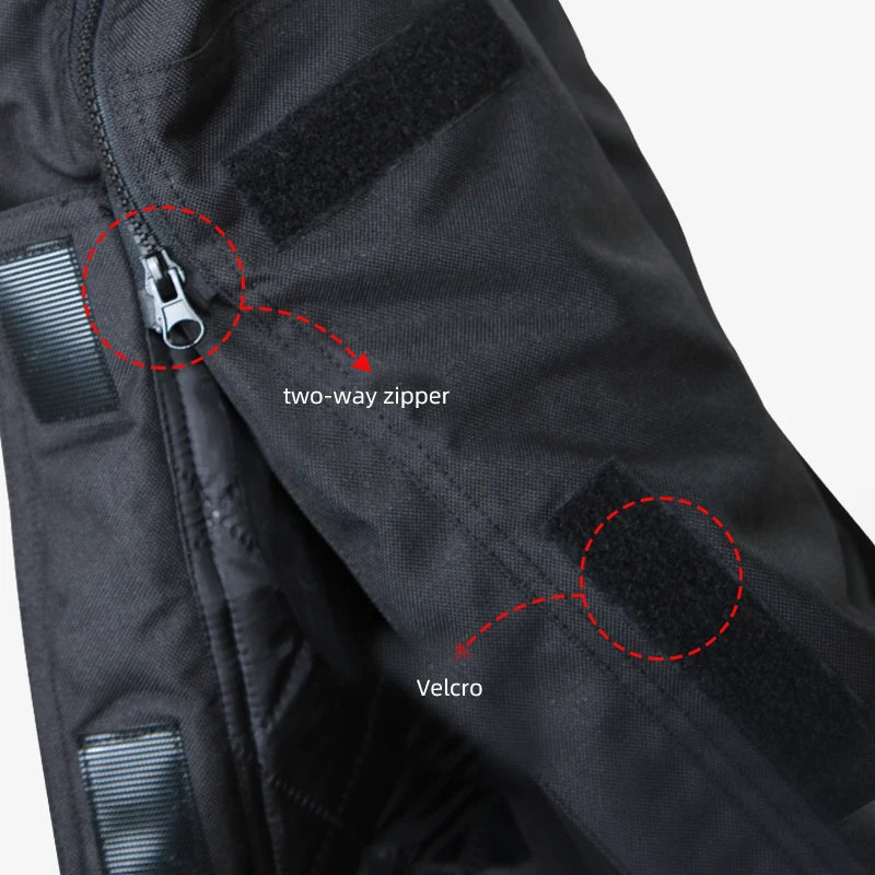 AMU Quick-Release Motorcycle Pants – Thermal Anti-Fall Riding Jeans for Winter
