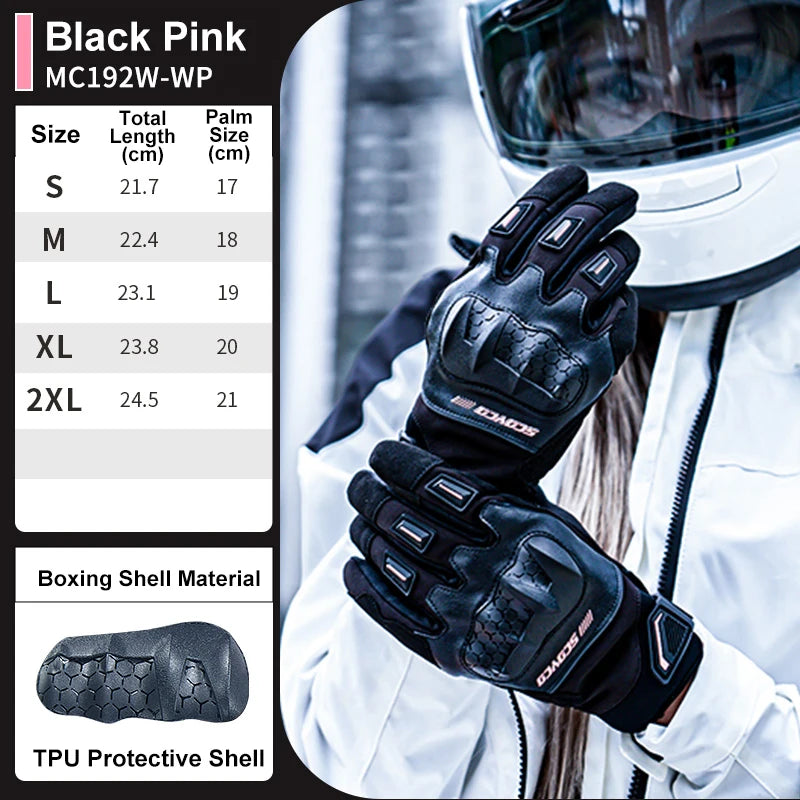 SCOYCO Winter Motorcycle Gloves – Waterproof, Touch Screen & Reinforced Protection (Men’s & Women’s Sizes)