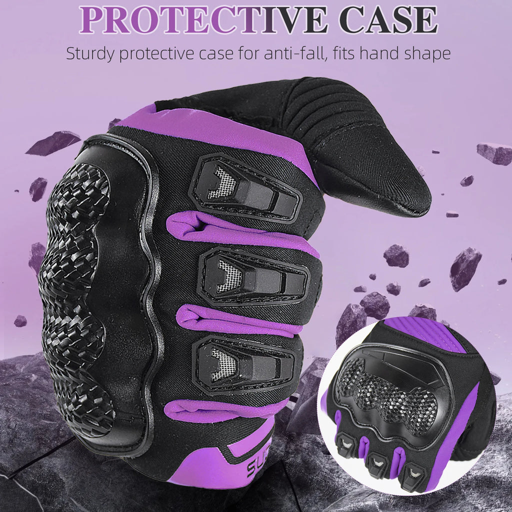 SUOMY Women’s Winter Motorcycle Gloves – Warm, Anti-Slip & Comfortable for Cold-Weather Riding