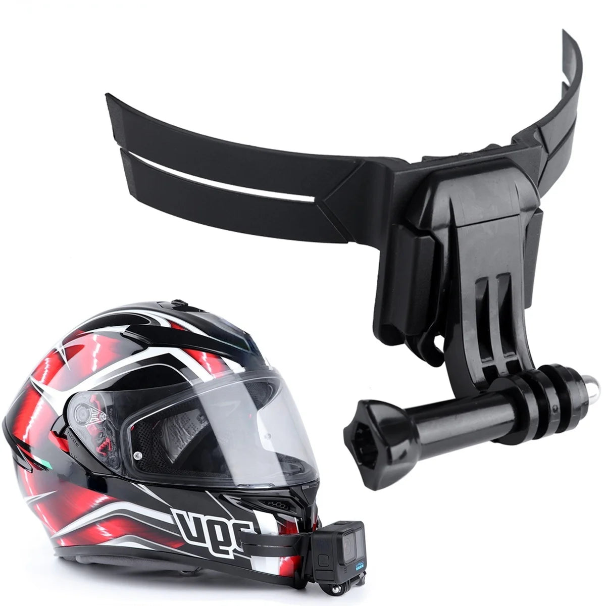 Supporto per casco da moto per GoPro e action cam