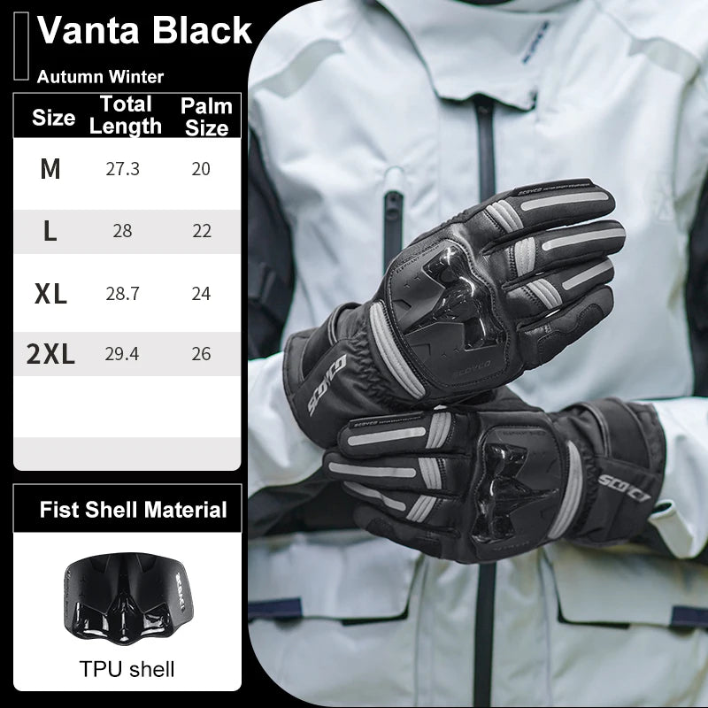 SCOYCO Winter Motorcycle Gloves – Waterproof, Touch Screen & Reinforced Protection (Men’s & Women’s Sizes)