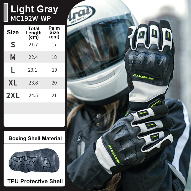 SCOYCO Winter Motorcycle Gloves – Waterproof, Touch Screen & Reinforced Protection (Men’s & Women’s Sizes)