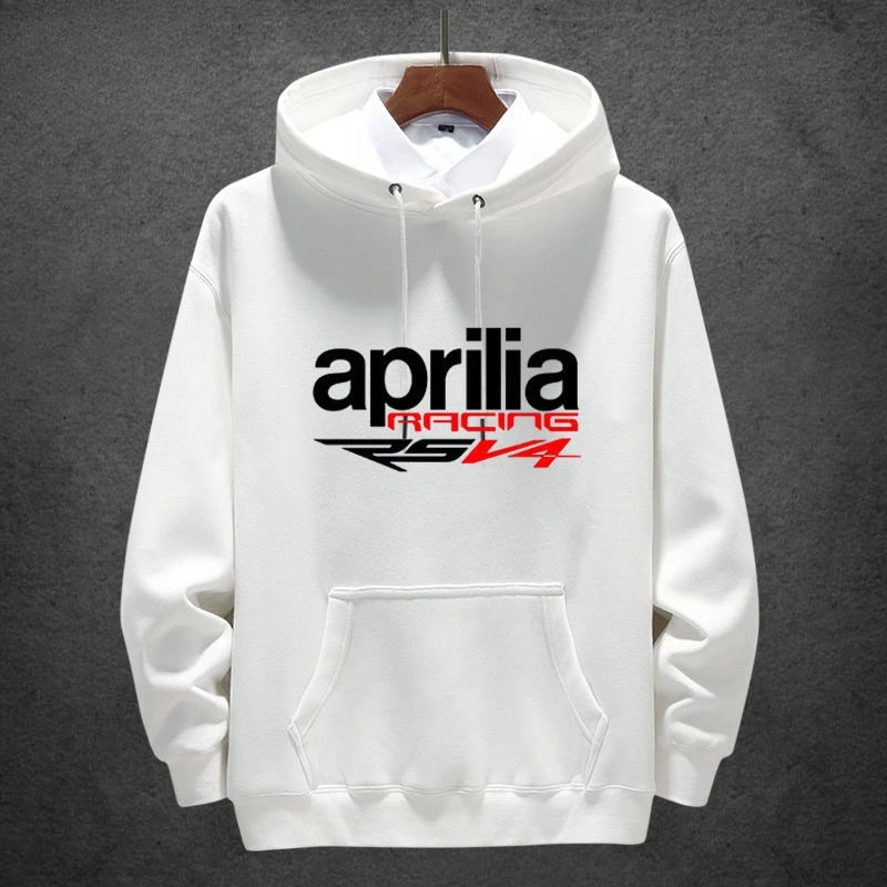 Aprilia Italy Motorcycle Hoodie – Unisex Heavy Locomotive Style Pullover for Autumn and Winter
