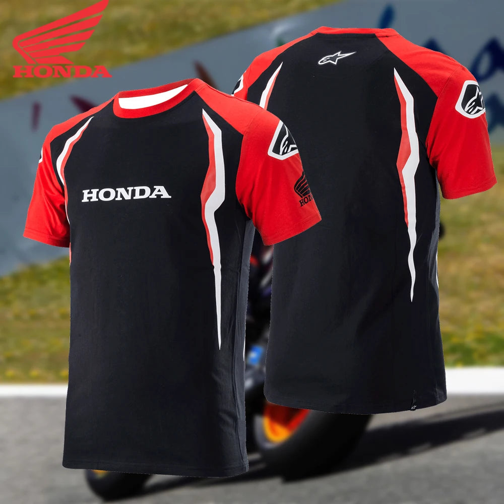 Honda Racing Team Shirt – Breathable Quick-Dry Jersey for Motocross and Street Riders
