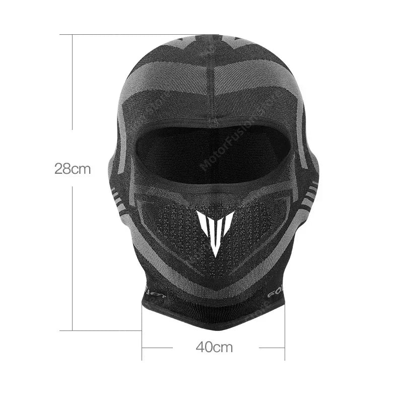 Balaclava de motociclismo com proteção completa para o pescoço, respirável, ideal para o outono/inverno.