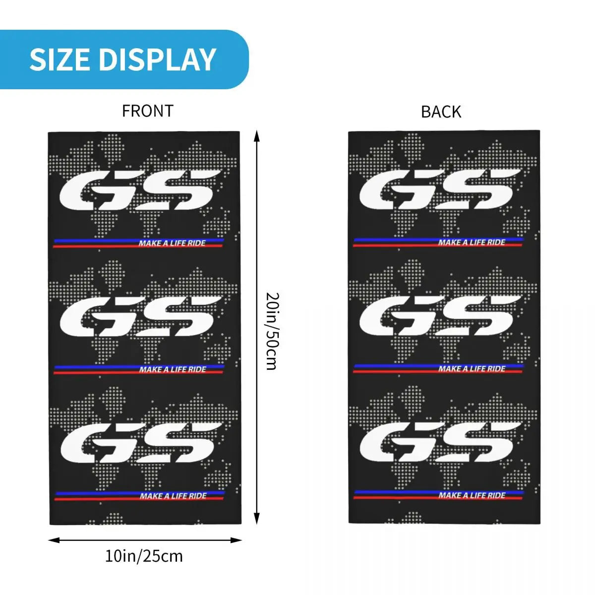 Bandana multifuncional para pescoço de moto GS Adventure