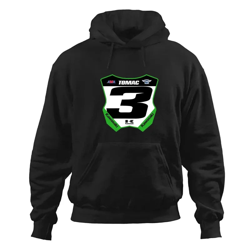 Kawasaki Racing Hoodie – Unisex Comfortable Sweatshirt for Spring and Autumn