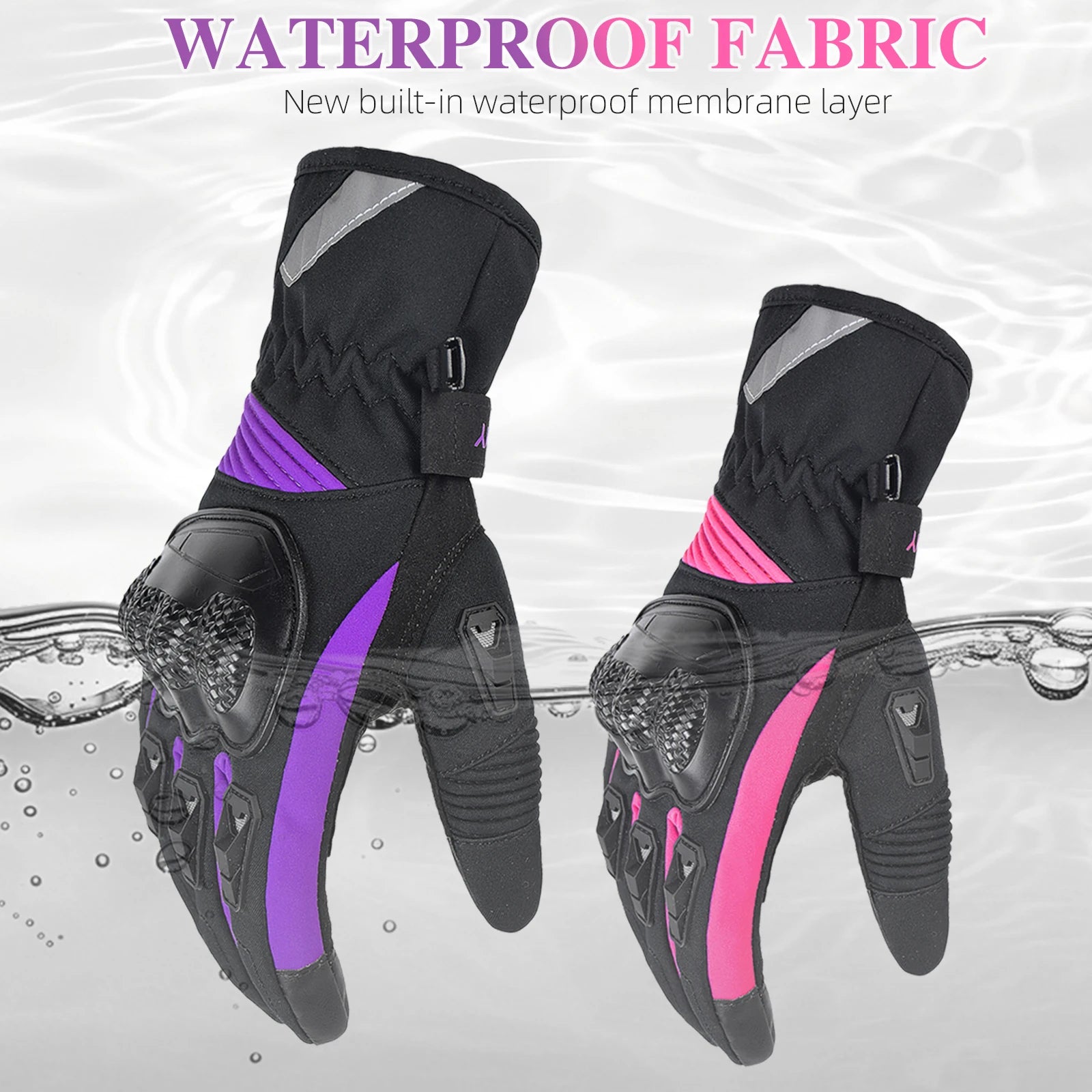 SUOMY Women’s Winter Motorcycle Gloves – Warm, Anti-Slip & Comfortable for Cold-Weather Riding