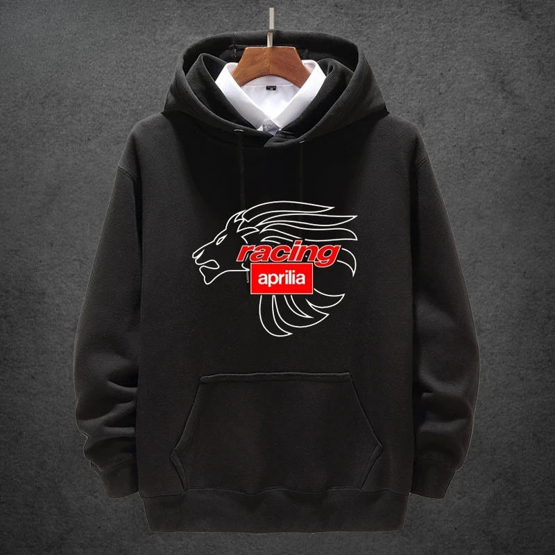 Aprilia Italy Motorcycle Hoodie – Unisex Heavy Locomotive Style Pullover for Autumn and Winter