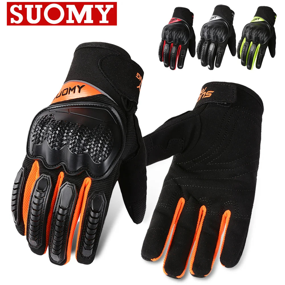 SUOMY Motorcycle Touch Screen Gloves – Wear-Resistant, Anti-Slip & Comfortable for Daily Riding