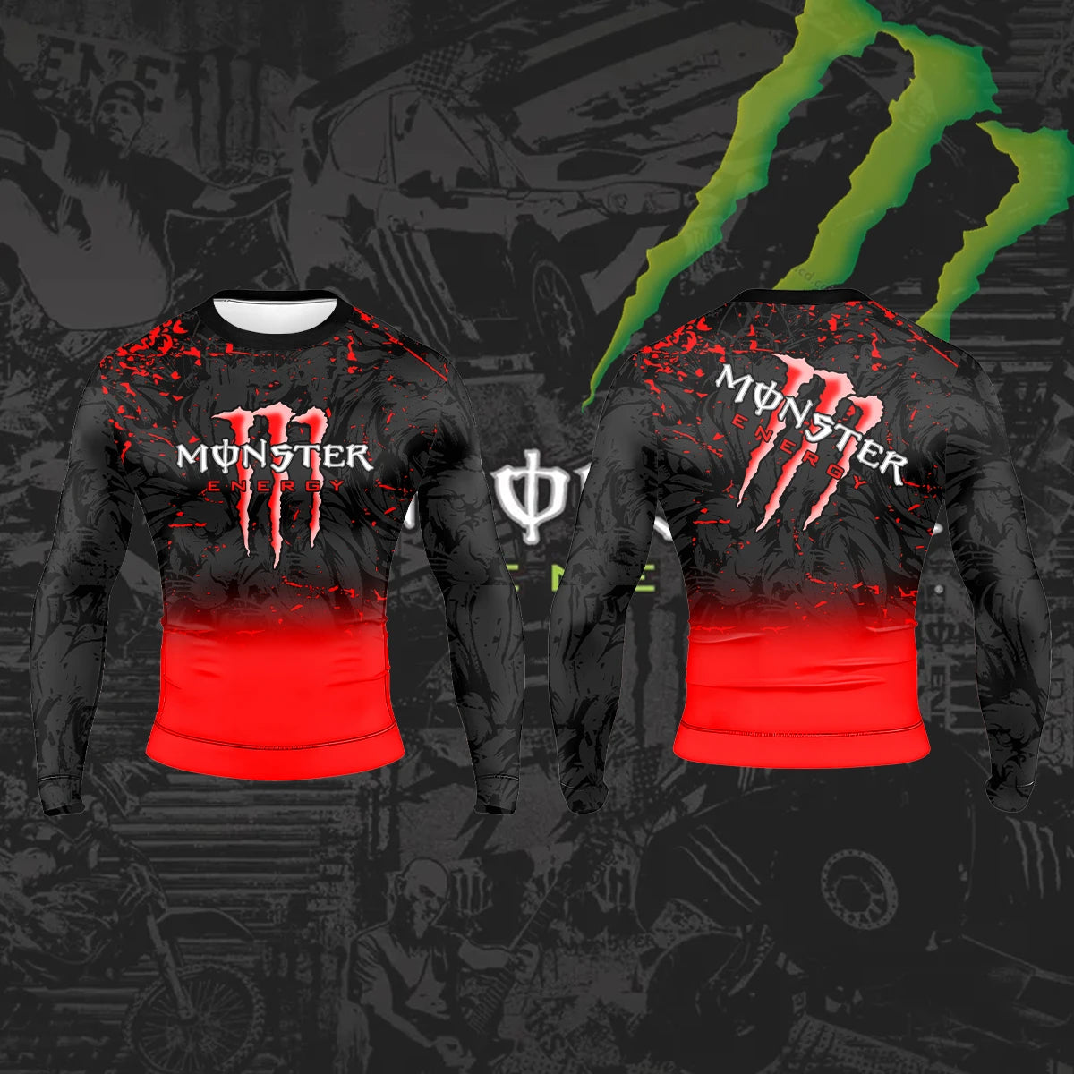 Monster Energy Explosive T-Shirt – Quick-Dry Sport Tee for Riders and Athletes