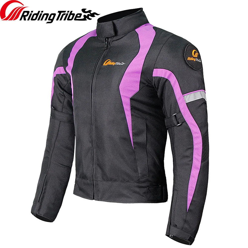 JK-64 Women’s Winter Motorcycle Jacket – Thermal Riding Coat with Removable Warm Liner