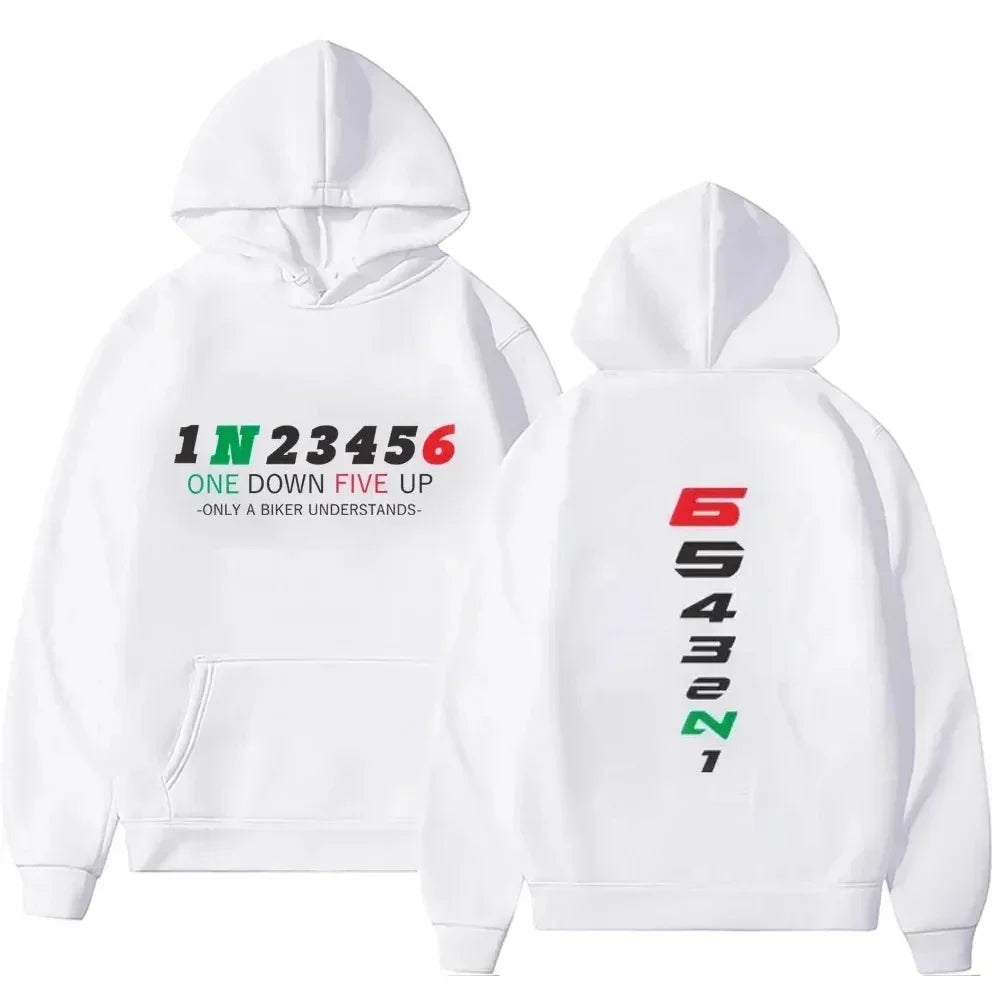 Unisex Biker Heartbeat 1N23456 Sweatshirt – Casual Motorcycle-Inspired Pullover