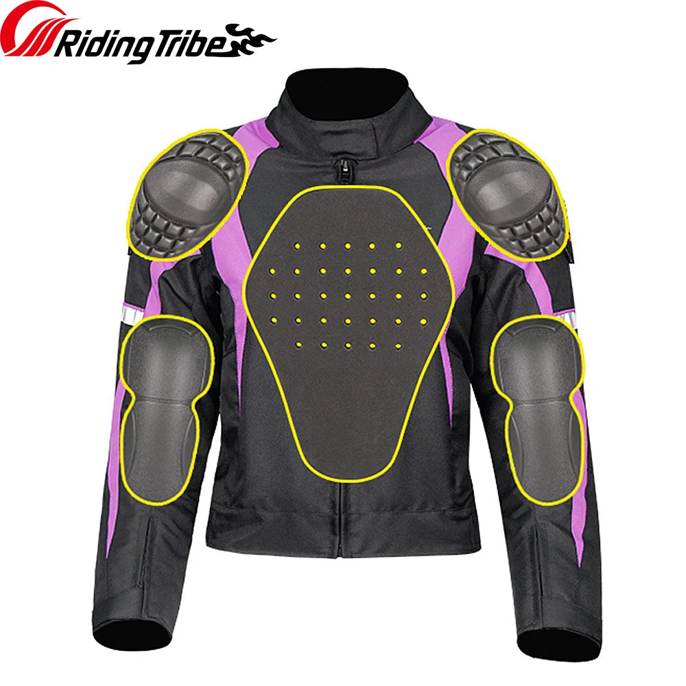 JK-64 Women’s Winter Motorcycle Jacket – Thermal Riding Coat with Removable Warm Liner