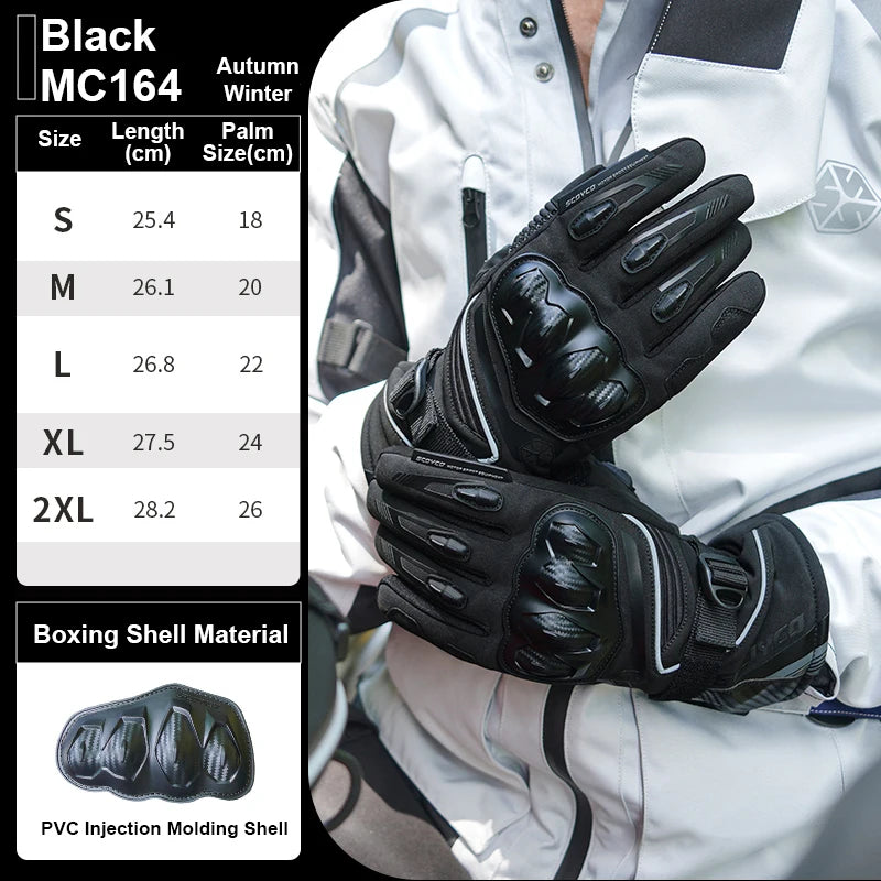 SCOYCO Winter Motorcycle Gloves – Waterproof, Touch Screen & Reinforced Protection (Men’s & Women’s Sizes)